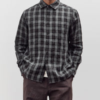Evan Kinori Flat Hem Shirt, Yarn Dyed Check