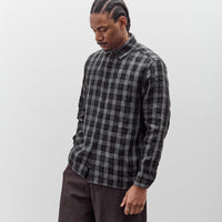 Evan Kinori Flat Hem Shirt, Yarn Dyed Check