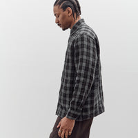 Evan Kinori Flat Hem Shirt, Yarn Dyed Check
