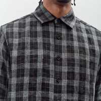 Evan Kinori Flat Hem Shirt, Yarn Dyed Check