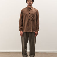 Evan Kinori Big Shirt Two, Brown Puppytooth