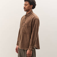Evan Kinori Big Shirt Two, Brown Puppytooth