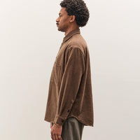 Evan Kinori Big Shirt Two, Brown Puppytooth