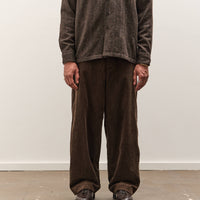 Evan Kinori Flat Front Pant, Brown Corduroy