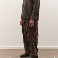 Evan Kinori Flat Front Pant, Brown Corduroy