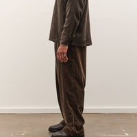 Evan Kinori Flat Front Pant, Brown Corduroy
