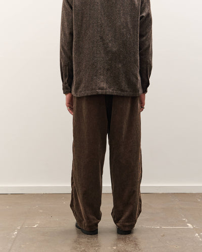 Evan Kinori Flat Front Pant, Brown Corduroy
