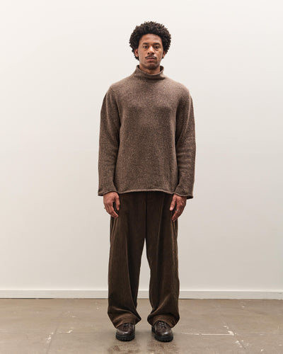 Evan Kinori Rollneck Sweater, Light Brown