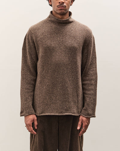 Evan Kinori Rollneck Sweater, Light Brown