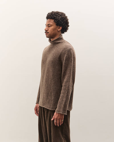 Evan Kinori Rollneck Sweater, Light Brown