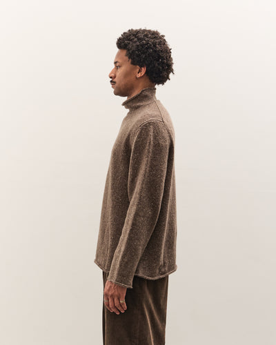 Evan Kinori Rollneck Sweater, Light Brown