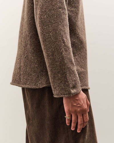 Evan Kinori Rollneck Sweater, Light Brown