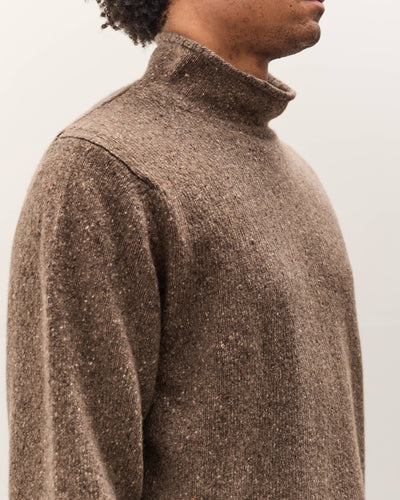 Evan Kinori Rollneck Sweater, Light Brown