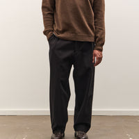 Evan Kinori Two Pleat Pant, Black