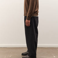 Evan Kinori Two Pleat Pant, Black