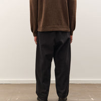 Evan Kinori Two Pleat Pant, Black