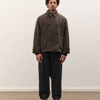 Evan Kinori Pea Coat, Brown Herringbone