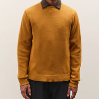 Evan Kinori Crewneck Sweater, Marigold