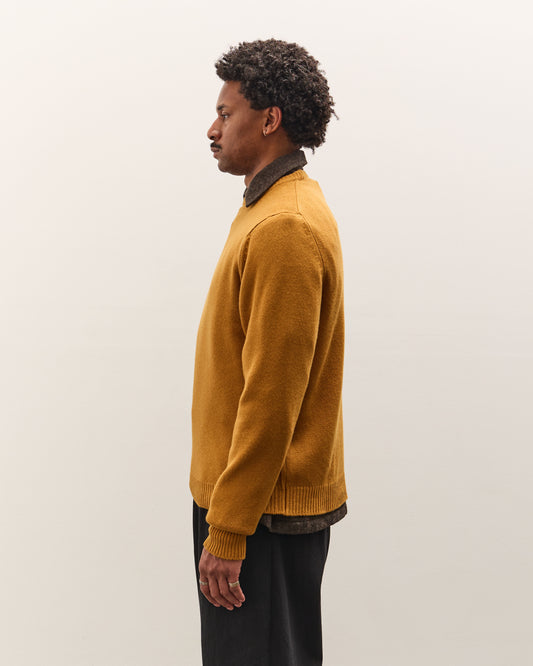 Evan Kinori Crewneck Sweater, Marigold