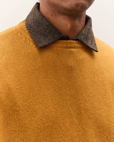 Evan Kinori Crewneck Sweater, Marigold