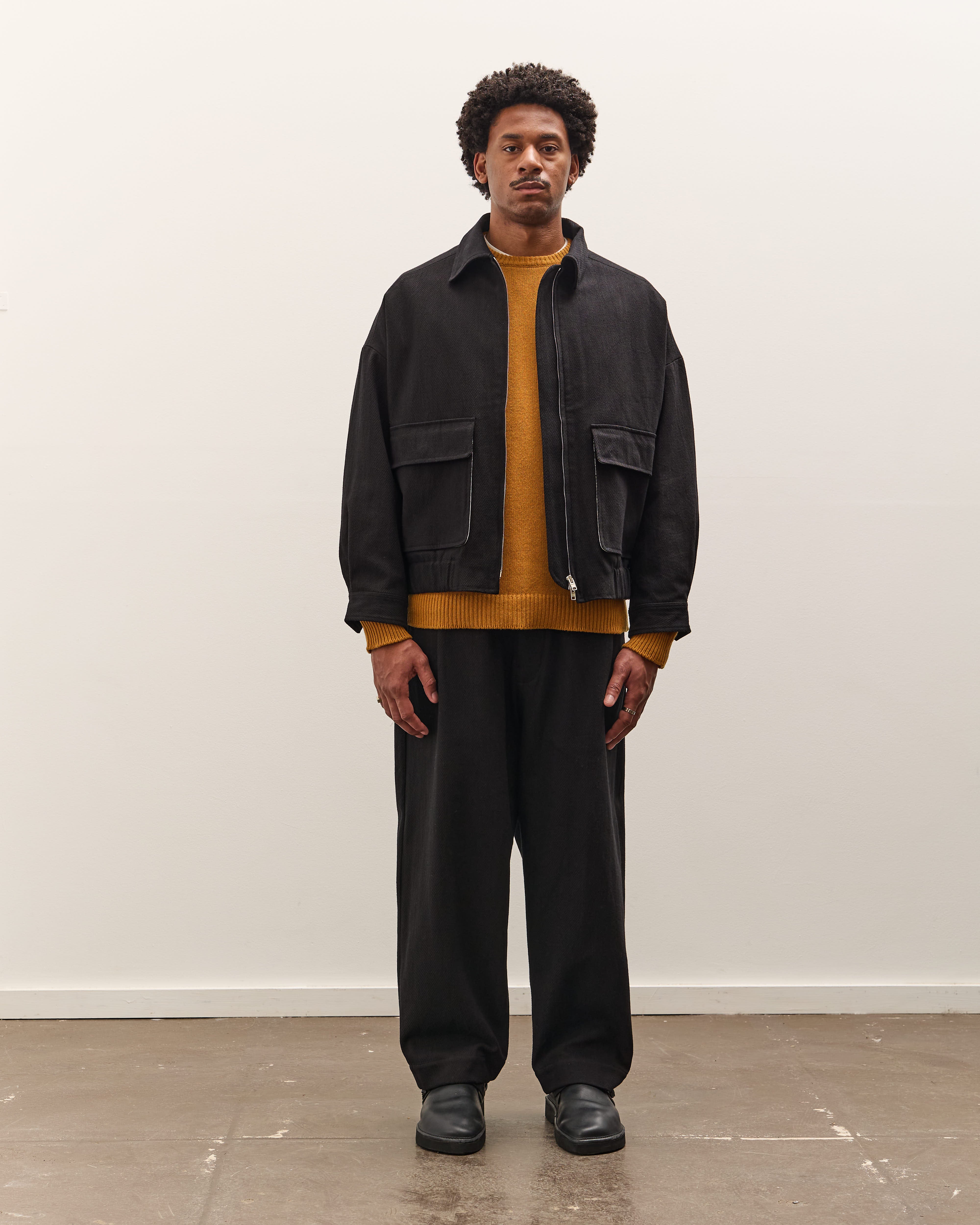 Evan Kinori Crewneck Sweater, Marigold – Glasswing