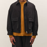 Evan Kinori Zip Jacket Two, Black
