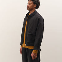 Evan Kinori Zip Jacket Two, Black