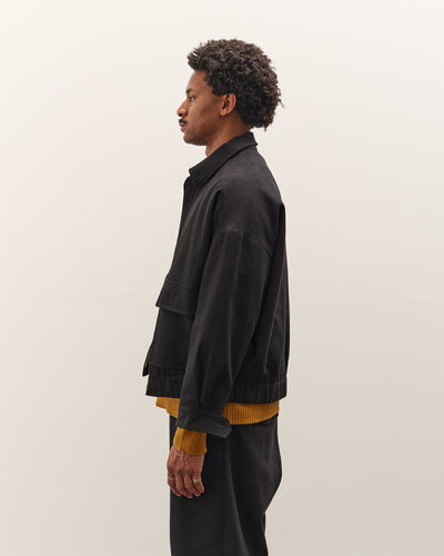 Evan Kinori Zip Jacket Two, Black