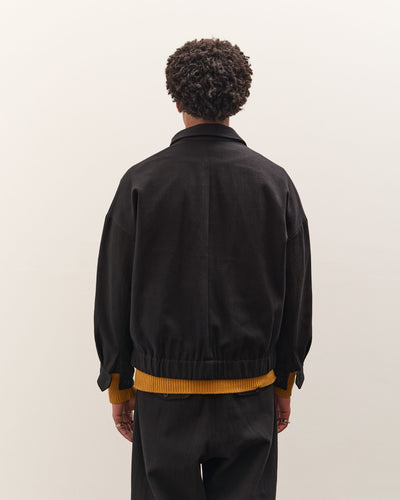 Evan Kinori Zip Jacket Two, Black
