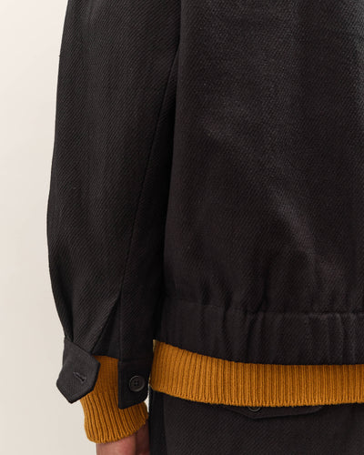 Evan Kinori Zip Jacket Two, Black
