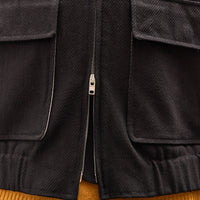 Evan Kinori Zip Jacket Two, Black