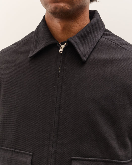 Evan Kinori Zip Jacket Two, Black