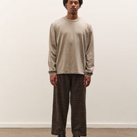 Evan Kinori Elastic Pant, Brown Kasuri Check
