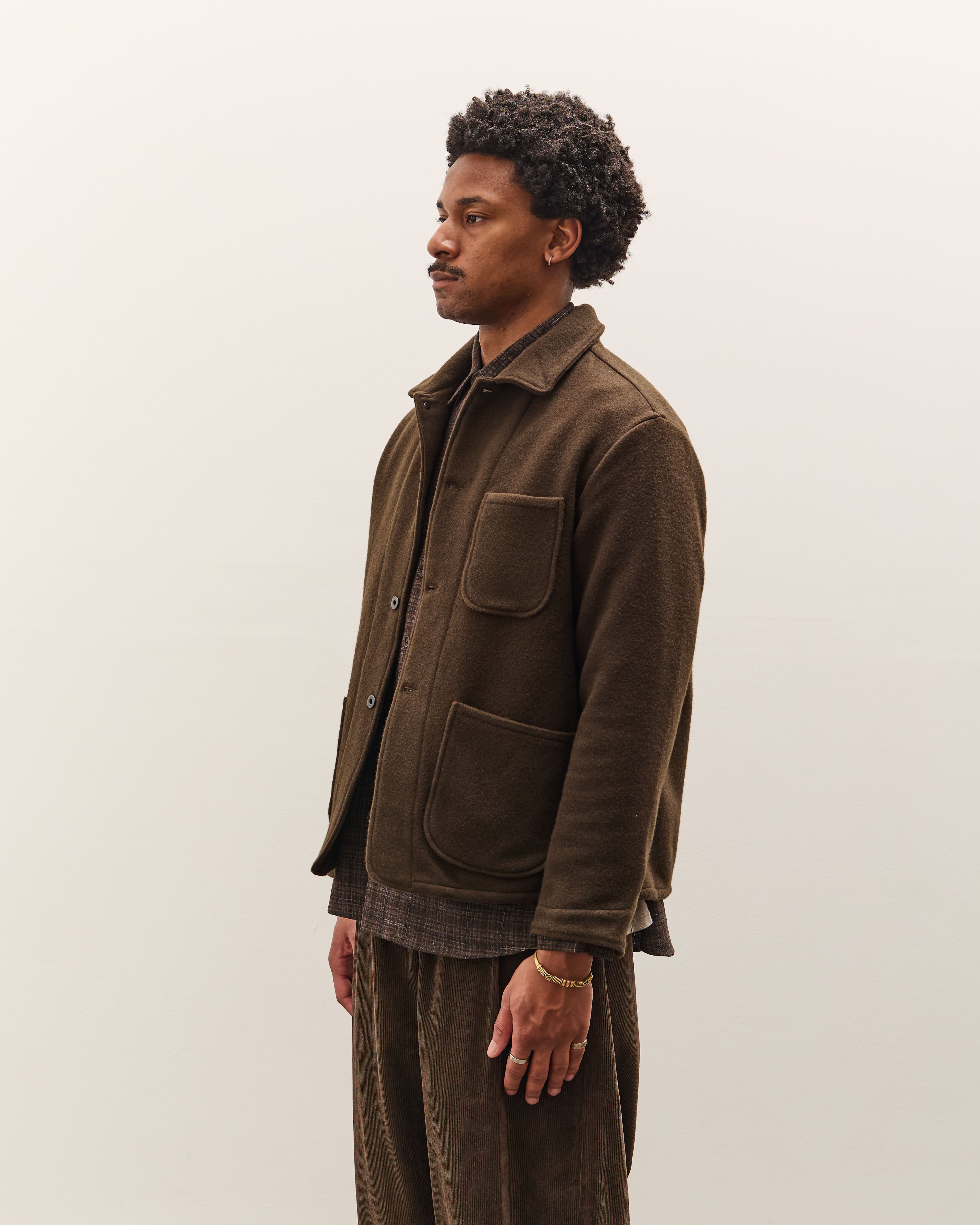Evan Kinori Three Pocket Jacket, Dark Olive – Glasswing