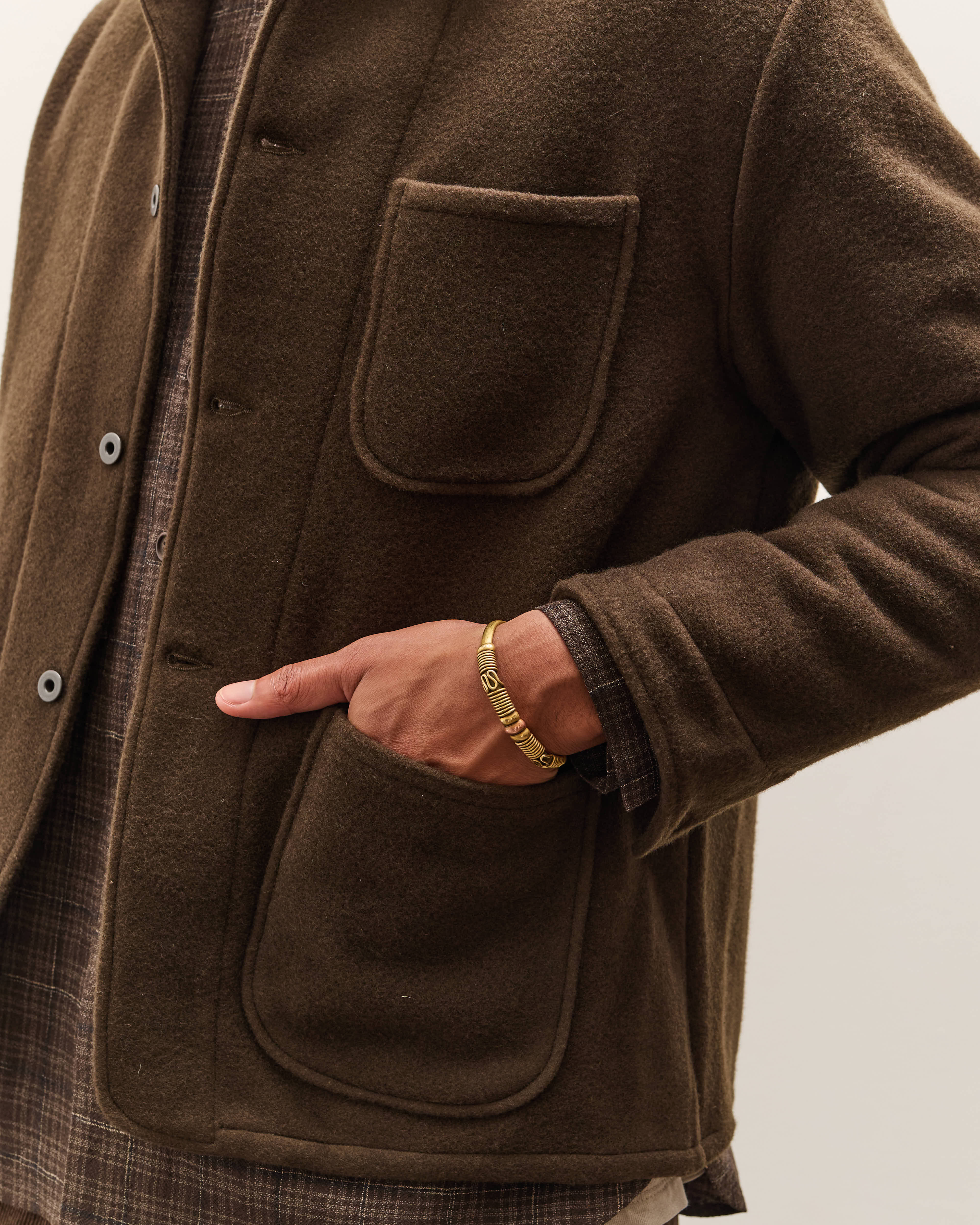 Evan Kinori Three Pocket Jacket, Dark Olive – Glasswing