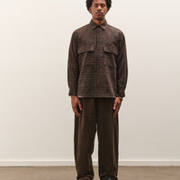 Evan Kinori Two Pleat Pant, Brown Corduroy