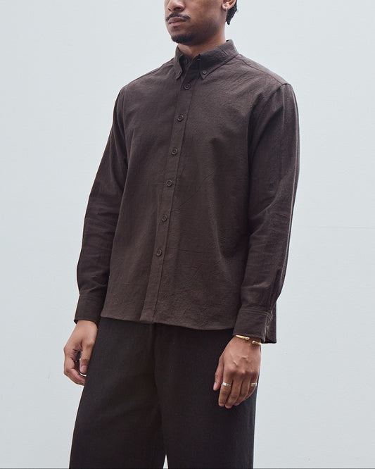 Oxford Shirt, Yarn Dyed Cotton Yak
