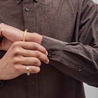 Oxford Shirt, Yarn Dyed Cotton Yak