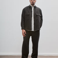 Big Shirt, Wool Linen Herringbone
