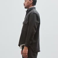 Big Shirt, Wool Linen Herringbone