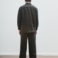 Big Shirt, Wool Linen Herringbone