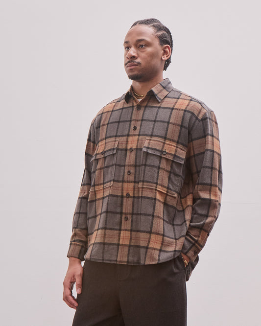 Big Shirt, Wool Cashmere Check
