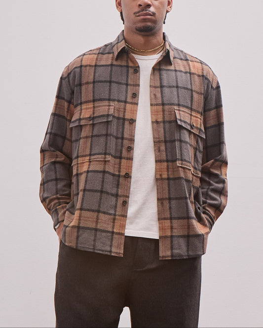 Big Shirt, Wool Cashmere Check