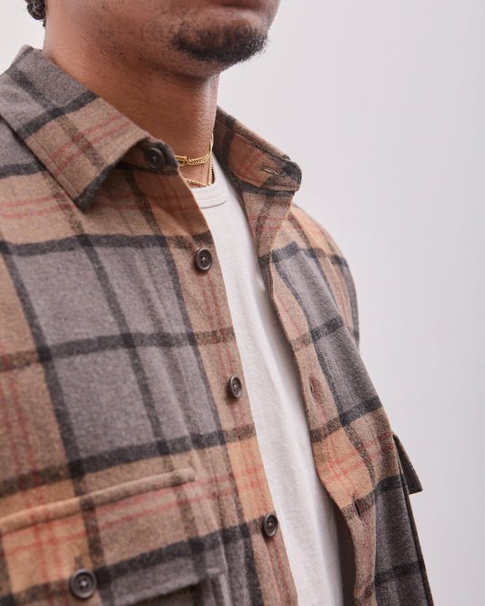 Big Shirt, Wool Cashmere Check