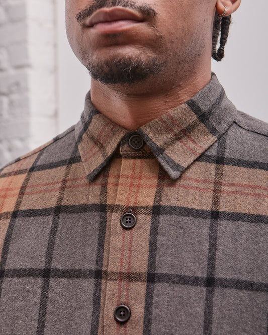 Big Shirt, Wool Cashmere Check