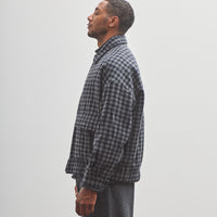 Evan Kinori Zip Jacket Two, Navy/Grey