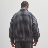 Evan Kinori Zip Jacket Two, Navy/Grey