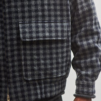 Evan Kinori Zip Jacket Two, Navy/Grey