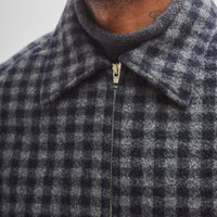 Evan Kinori Zip Jacket Two, Navy/Grey