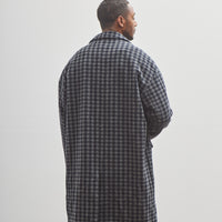 Evan Kinori Big Coat, Navy/Grey